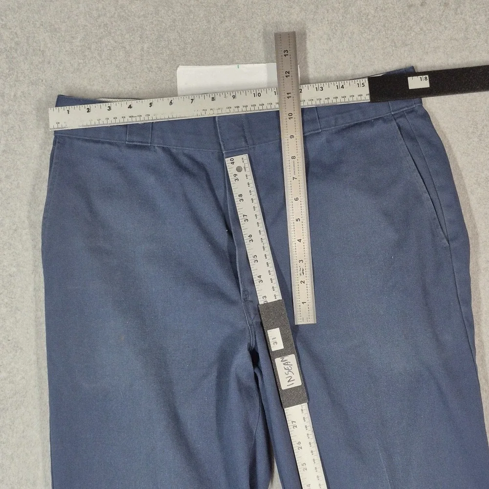 Dickies Men Pants 36X32 Navy Blue 874 Twill Workwear 31